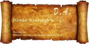Dinda Alexandra névjegykártya